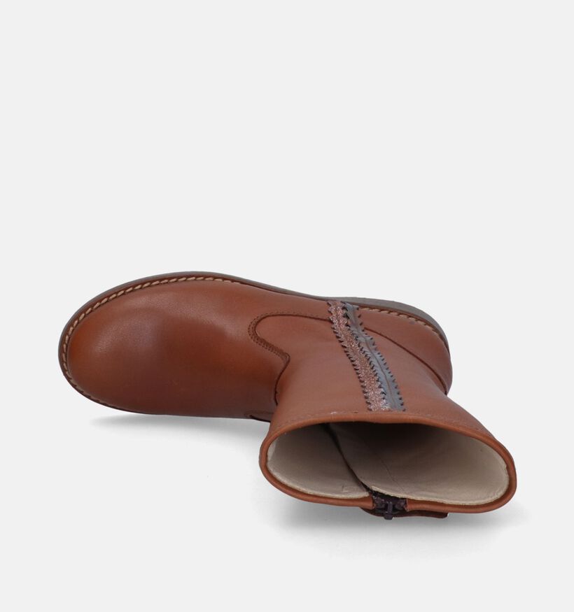 Beberlis Bottes hautes en Cognac pour filles (348102)