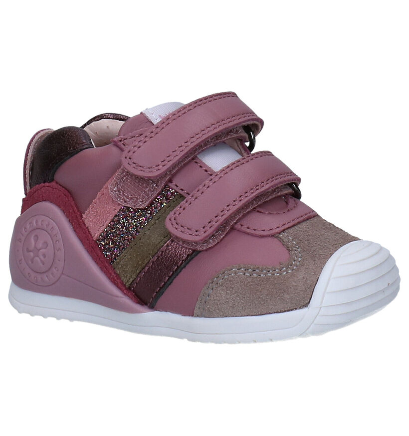 Biomecanics Roze Hoge Schoentjes in leer (282808)