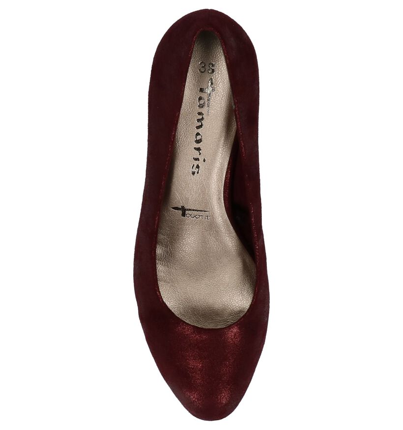 Tamaris Escarpins classiques en Bordeaux en velours (226700)
