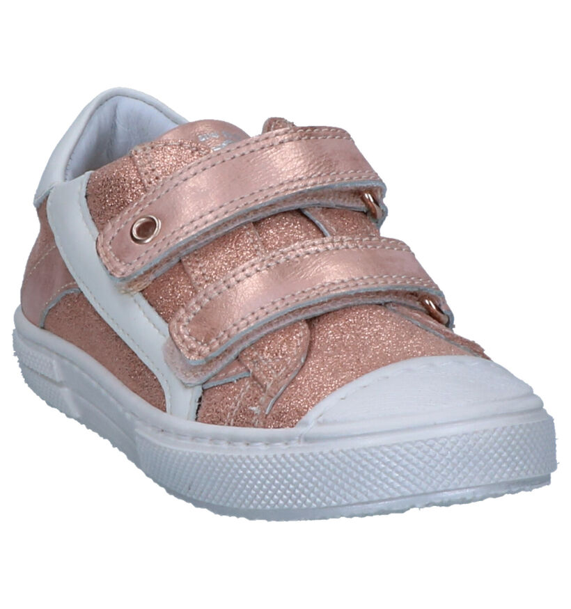 STONES and BONES Chaussures basses en Rose en cuir (269546)