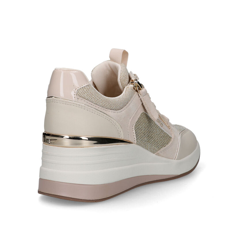 Tamaris Beige Sneakers voor dames (320518) - geschikt voor steunzolen