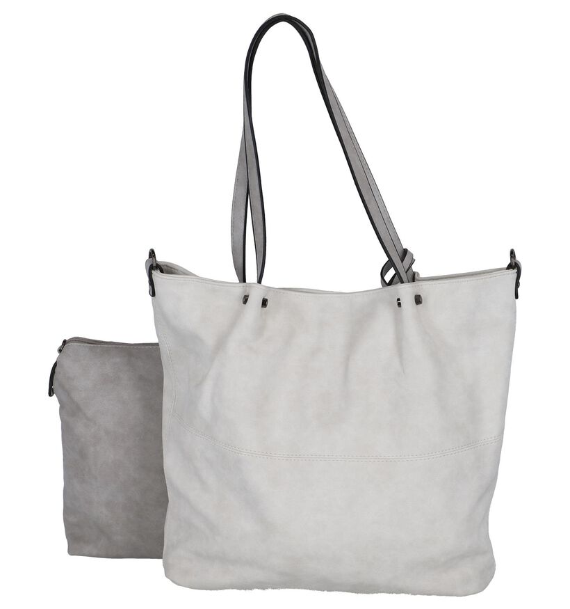 Emily & Noah Cabas Bag in Bag en Gris en simili cuir (284365)