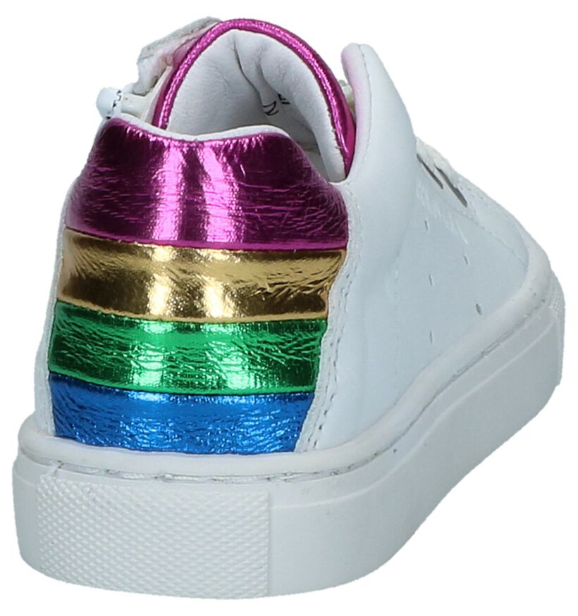 Witte Schoenen met Rits/Veter Little David Rina in leer (247626)