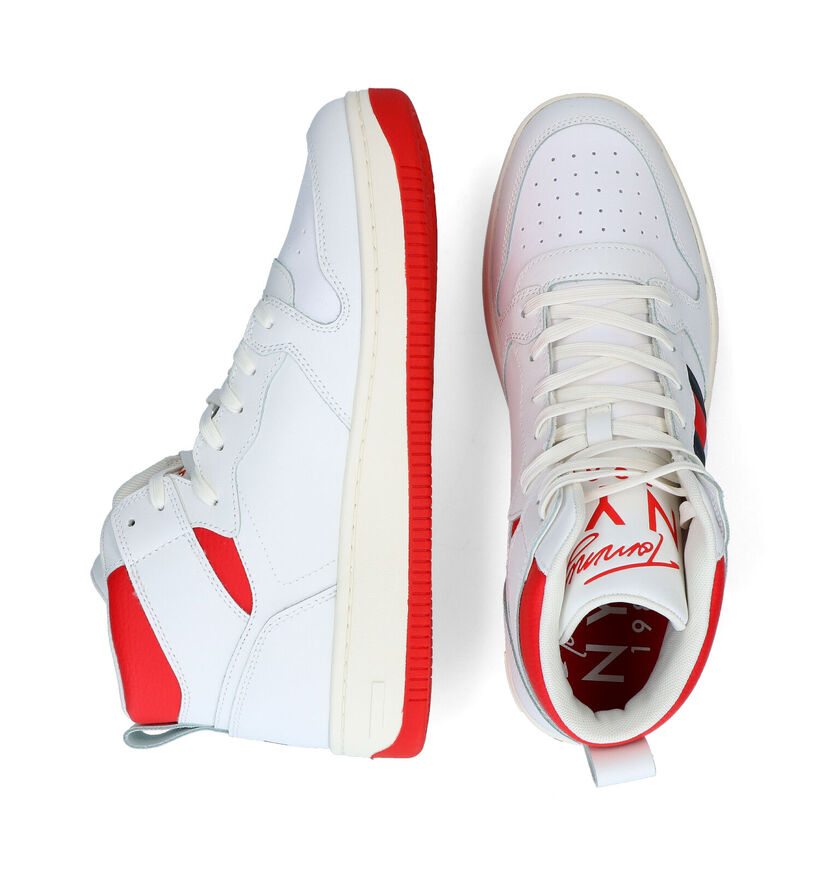 Tommy Hilfiger Baskets montantes en Blanc en cuir (296043)