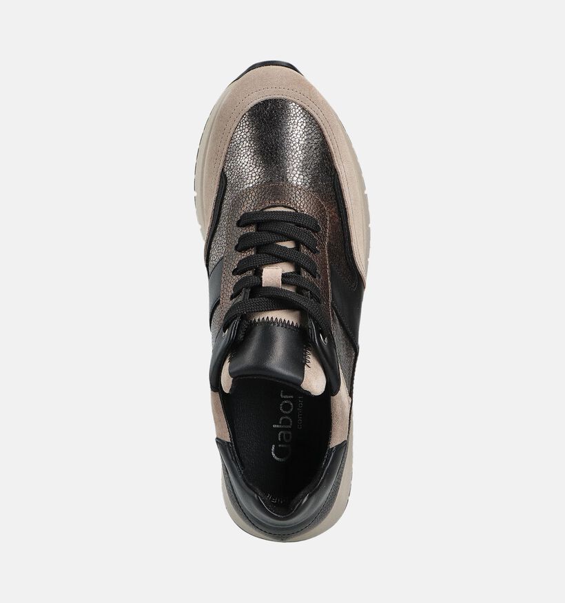Gabor Chaussures à lacets en Taupe pour femmes (360307) - pour semelles orthopédiques