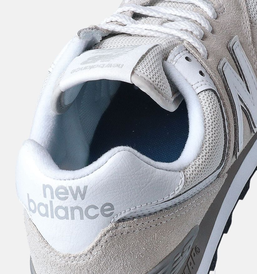 New Balance WL574 Baskets sportives en Blanc pour femmes (359233) - pour semelles orthopédiques