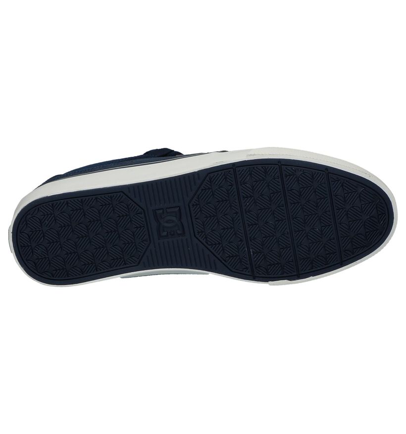 DC Shoes Baskets slip-on en Bleu foncé en textile (210580)