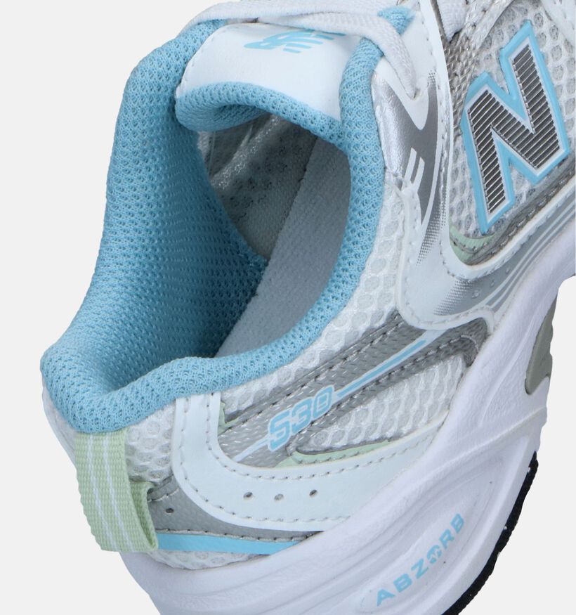 New Balance 530 Baskets basses en Blanc pour garçons, filles (353445) - pour semelles orthopédiques