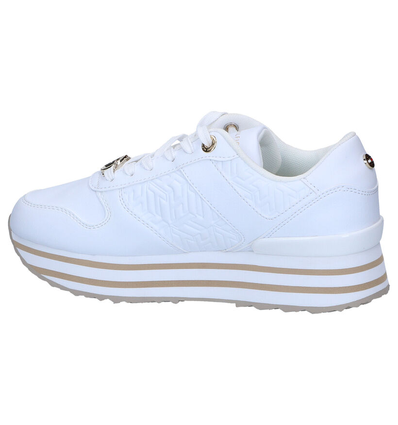 Tommy Hilfiger Flatform Witte Sneakers in kunstleer (295184)