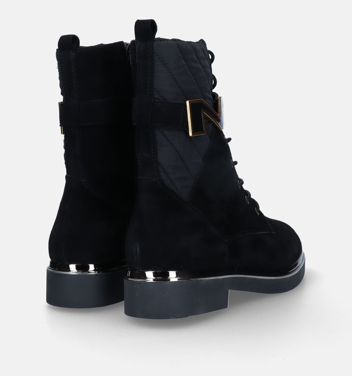 Nathan Baume Zwarte Veterboots Dames Boots Online op TORFS.BE
