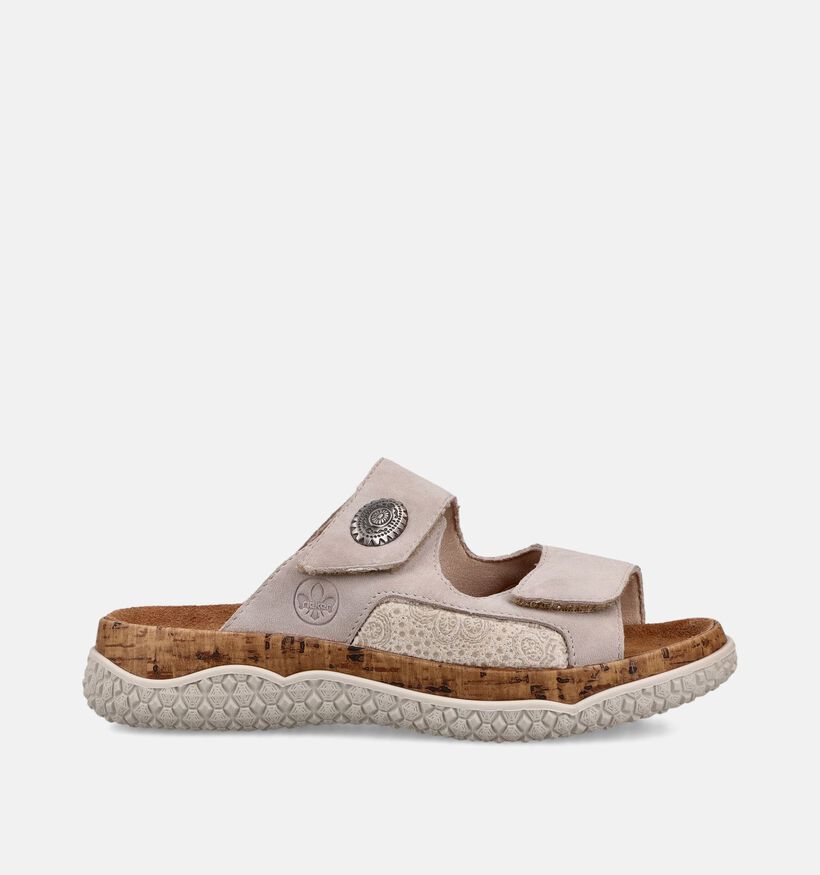 Rieker Antistress Beige Slippers voor dames (370431) - geschikt voor steunzolen