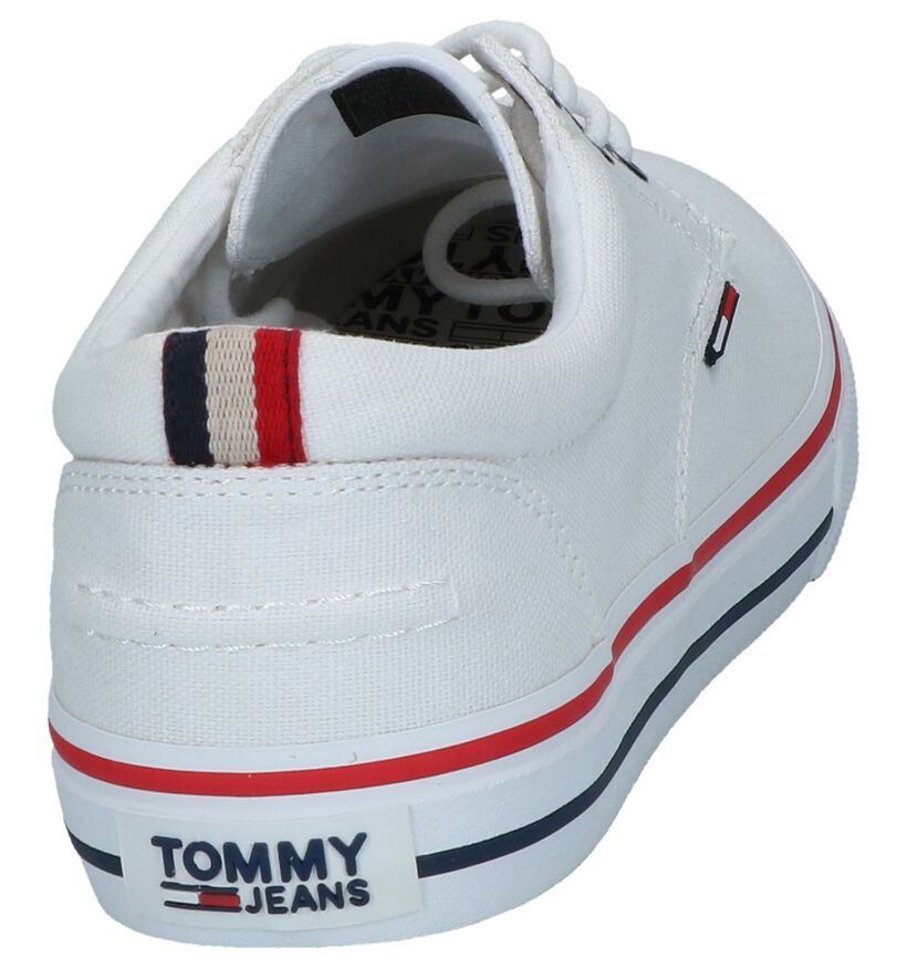 Tommy Jeans Chaussures plates en Bleu foncé en textile (285338)