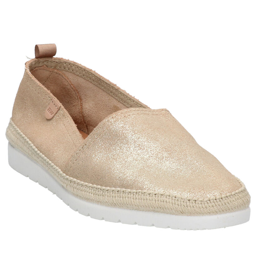 River Woods Gouden Instappers in nubuck (275665)