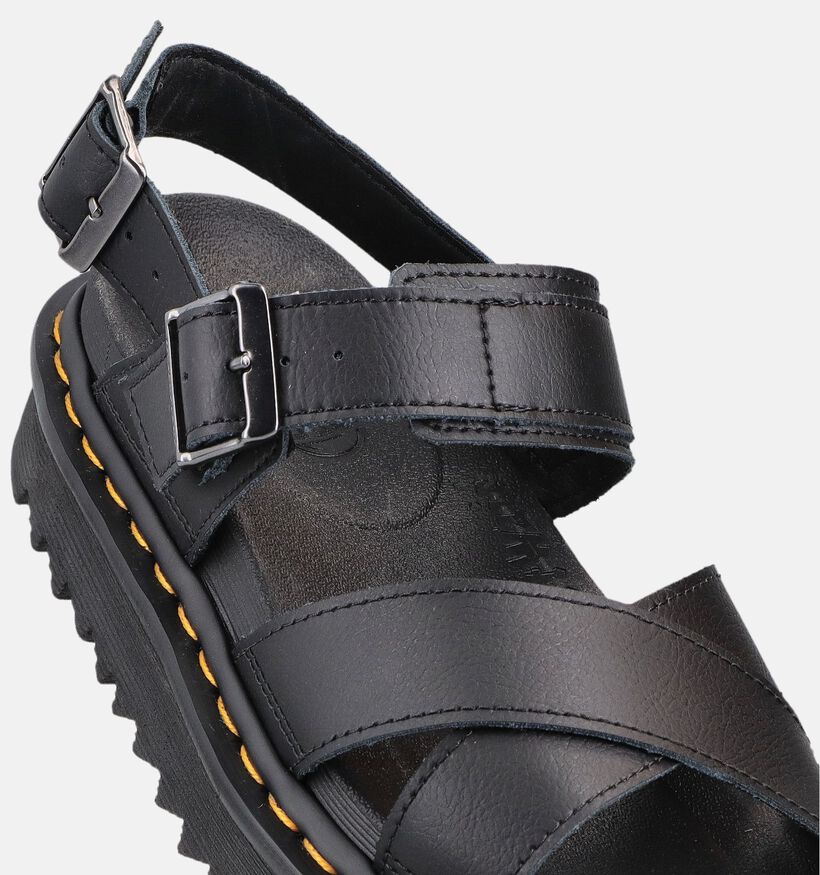 Dr. Martens Voss II Zwarte Platform Sandalen voor dames (367512)