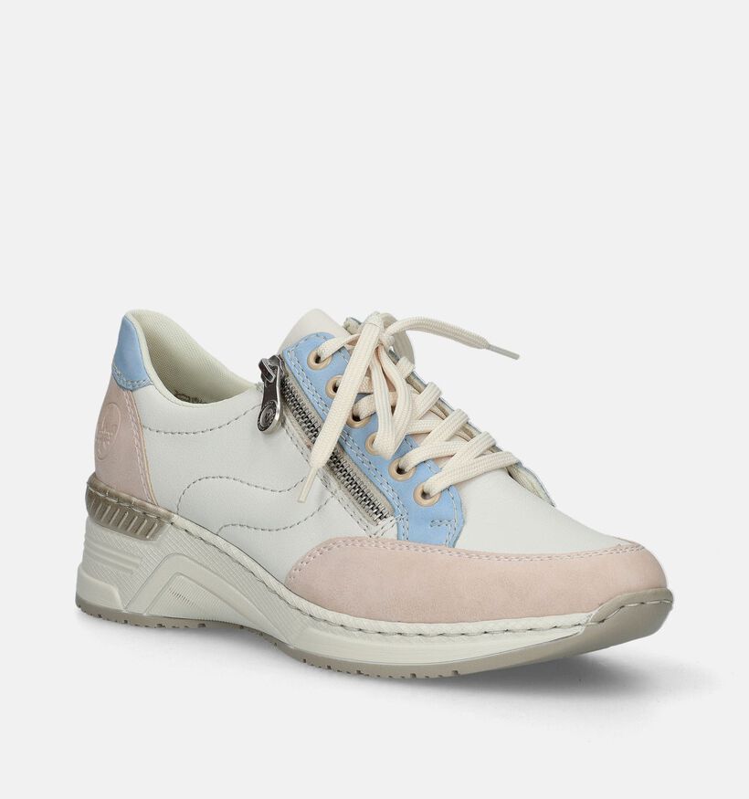 Rieker Witte Sneakers voor steunzolen voor dames (335704) - geschikt voor steunzolen