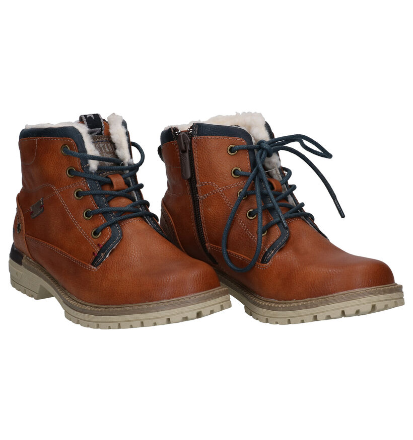 Mustang Cognac Boots voor jongens (313980)