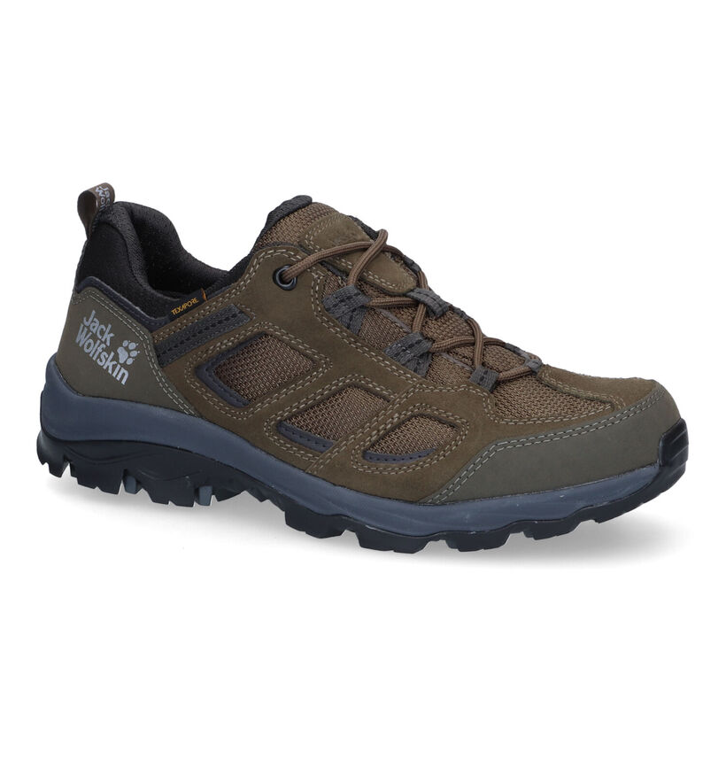 Jack Wolfskin Vojo 3 Texapore Chaussures de marche en Kaki pour hommes (302184) - pour semelles orthopédiques