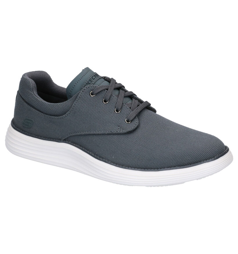 Skechers Status 2.0 Chaussures à lacets en Noir en textile (272799)