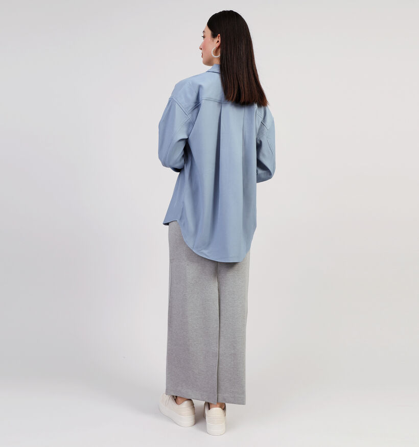 Minus Livina Chemise oversized en Bleu pour femmes (352008)