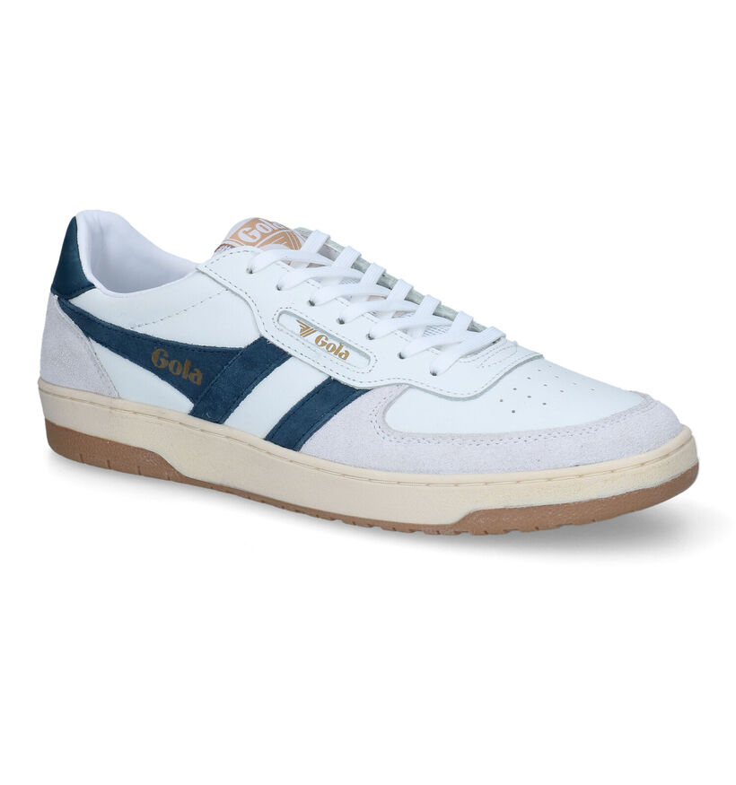 Gola Hawk Witte Sneakers voor heren (336345) - geschikt voor steunzolen