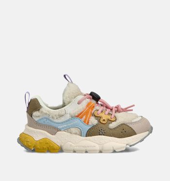 Naturino x Flower Mountain Sneakers Geel/Beige/Bruin/Blauw/Roze