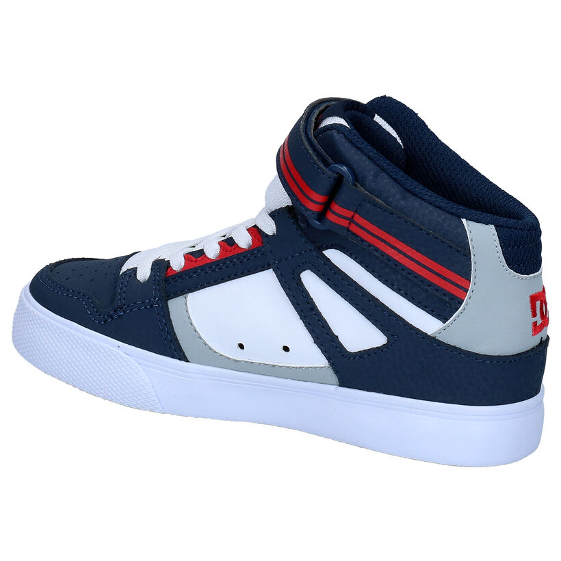 Lichtgrijze Hoge Skateschoenen DC Shoes Pure High in kunstleer (250811)