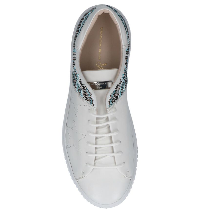 Tosca Blu Witte Sneakers met Dikke Zolen in leer (214136)
