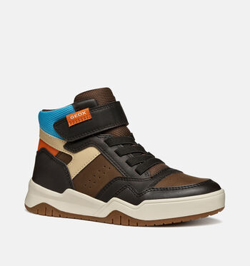 Geox Sneakers Zwart/Bruin/Blauw/Groen