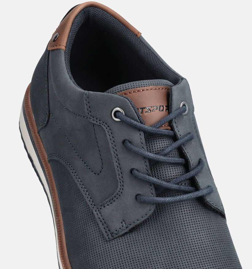 Marco Tozzi Chaussures classiques en Bleu fonc&eacute; pour hommes (375263) - pour semelles orthop&eacute;diques