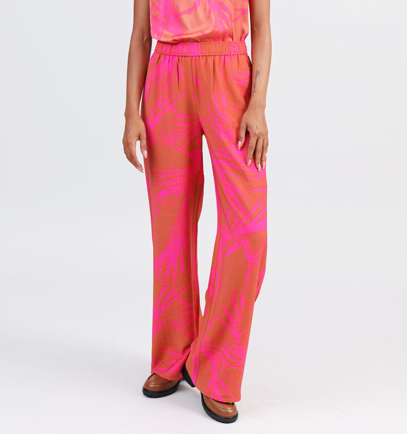 comma Pantalon large en Orange pour femmes (327386)
