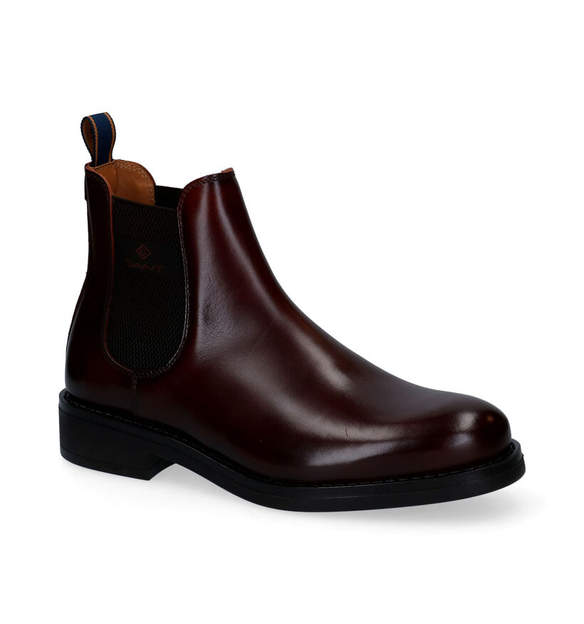 Gant Brookly Chaussures Hautes en Marron en cuir (294465)