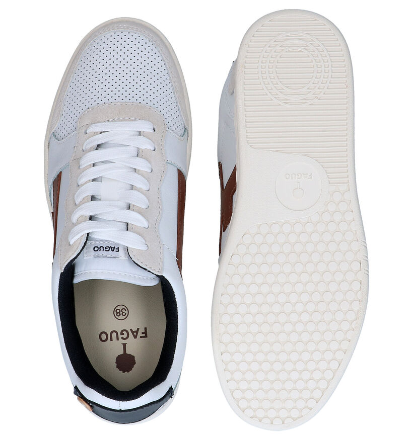 Faguo Hazel Baskets en Blanc en cuir (288224)