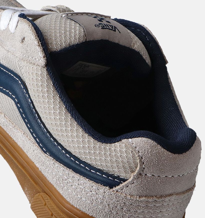 Vans Caldrone Gum Baskets pour skate en Écru pour filles, garçons (351453)
