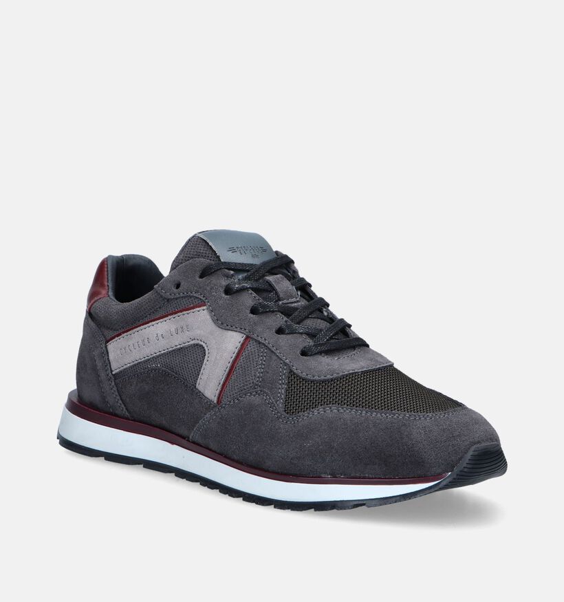 Cycleur de Luxe Campy Grijze Veterschoenen voor heren (348596) - geschikt voor steunzolen