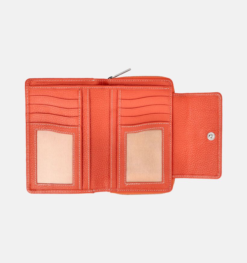 Crinkles Porte-monnaie zipp&eacute; en Rouge pour femmes (373876)