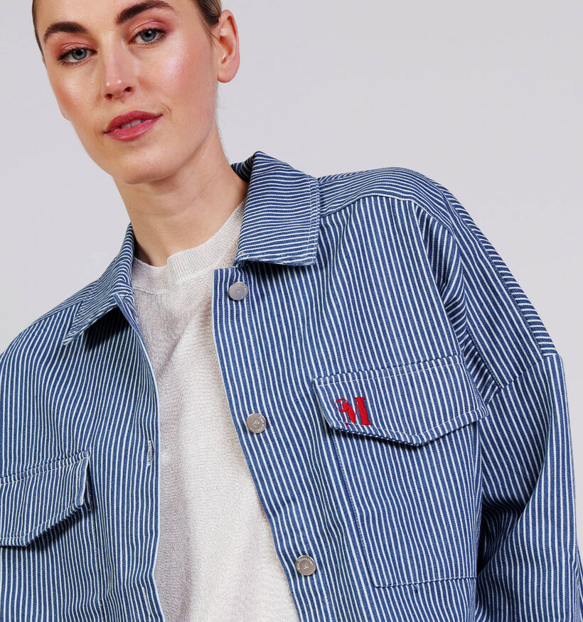 Rue Mazarine Manteau court en Bleu pour femmes (374127)