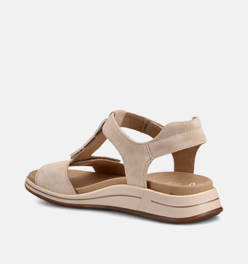 Ara Osaka Beige Sandalen voor dames (370836) - geschikt voor steunzolen
