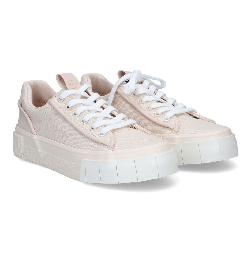 Tamaris Touch it Beige Sneakers in stof (309745)