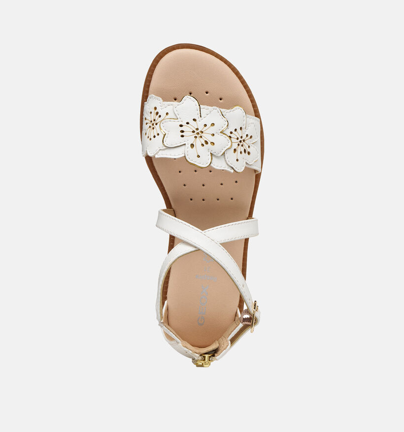 Geox J Karly Sandales en Blanc pour filles (368853)