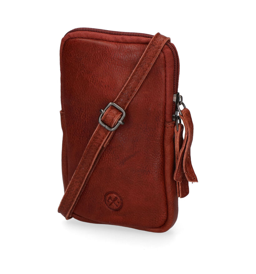 Hide & Stitches Okergeel Telefoontasje voor dames (333149)