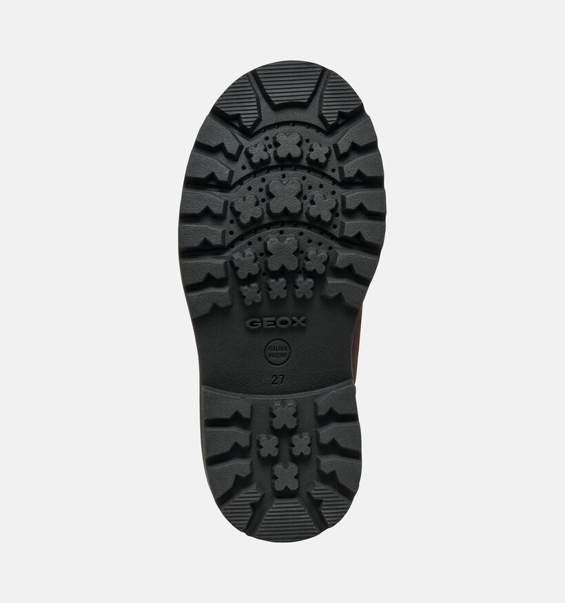 Geox Shaylax Donkerbruine Boots Chelsea voor jongens (376228)