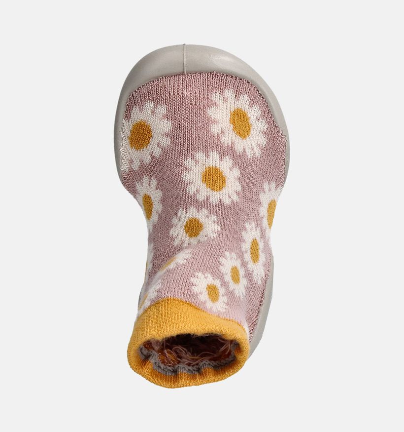 Collégien Lila Hoge Pantoffels Bloemenprint voor meisjes (364994) - geschikt voor steunzolen
