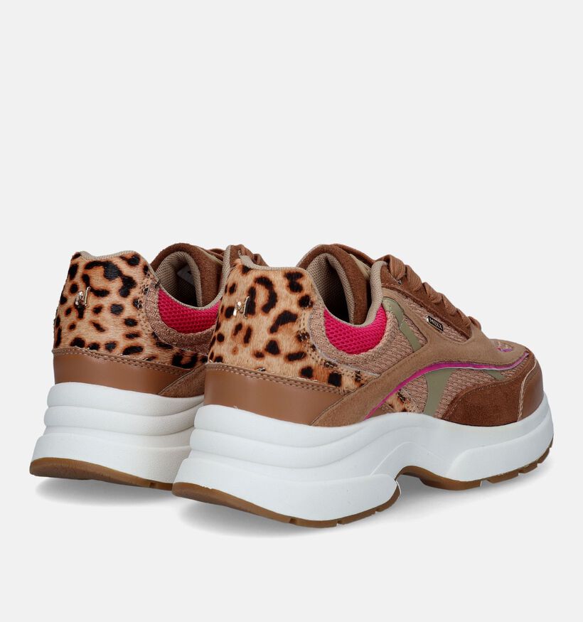 Mexx Moala Camel Sneakers voor dames (328107) - geschikt voor steunzolen