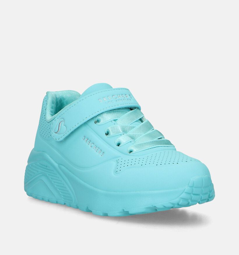 Skechers Uno Lite Turquoise Sneakers voor meisjes (335712)