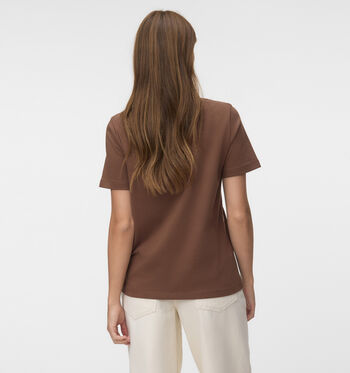 Vero Moda T-shirts Beige/Bruin