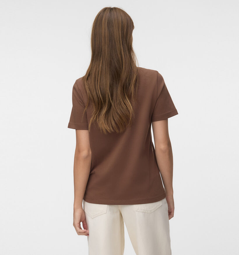 Vero Moda Irene Bruine T-shirt voor dames (377600)