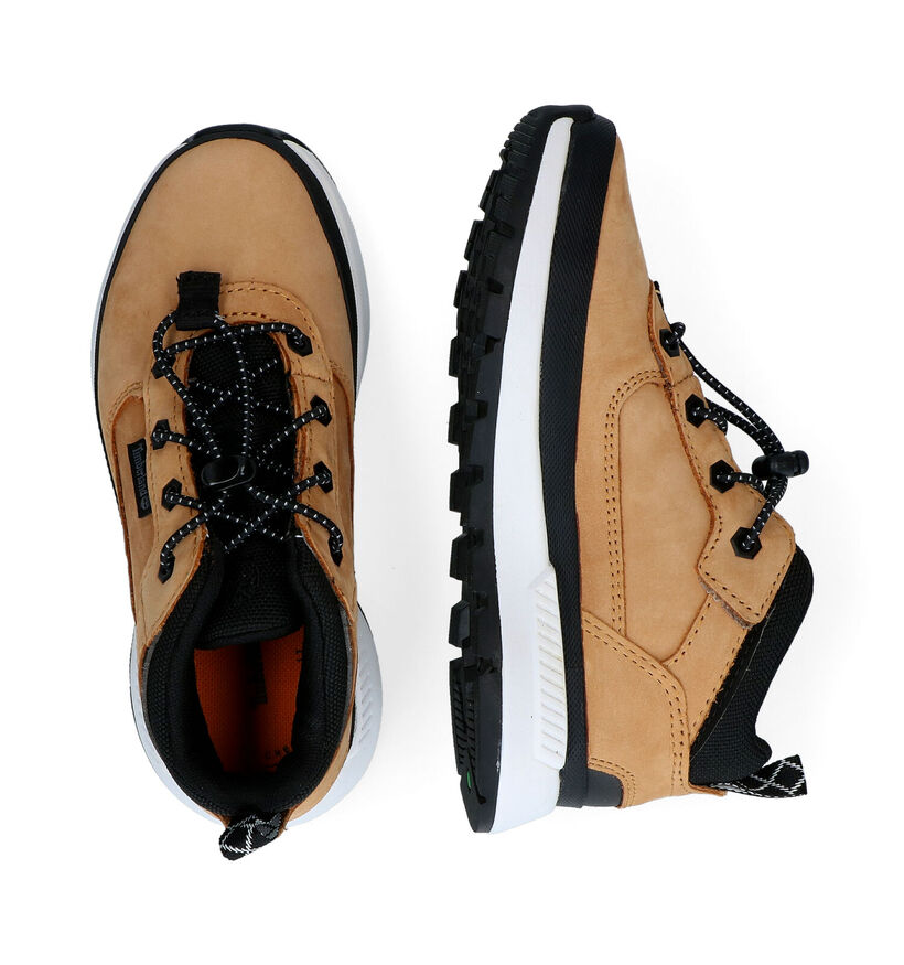 Timberland Field Tracker Low Bottines en Cognac pour garçons (329079) - pour semelles orthopédiques