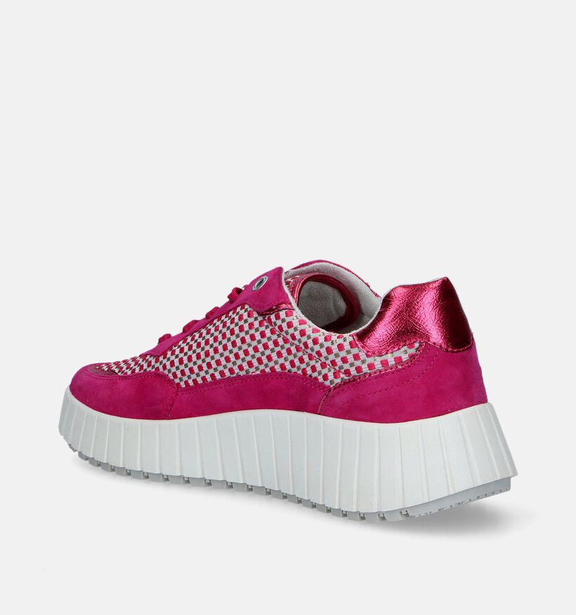 s.Oliver Baskets casual en Rose fuchsia pour femmes (337118) - pour semelles orthopédiques