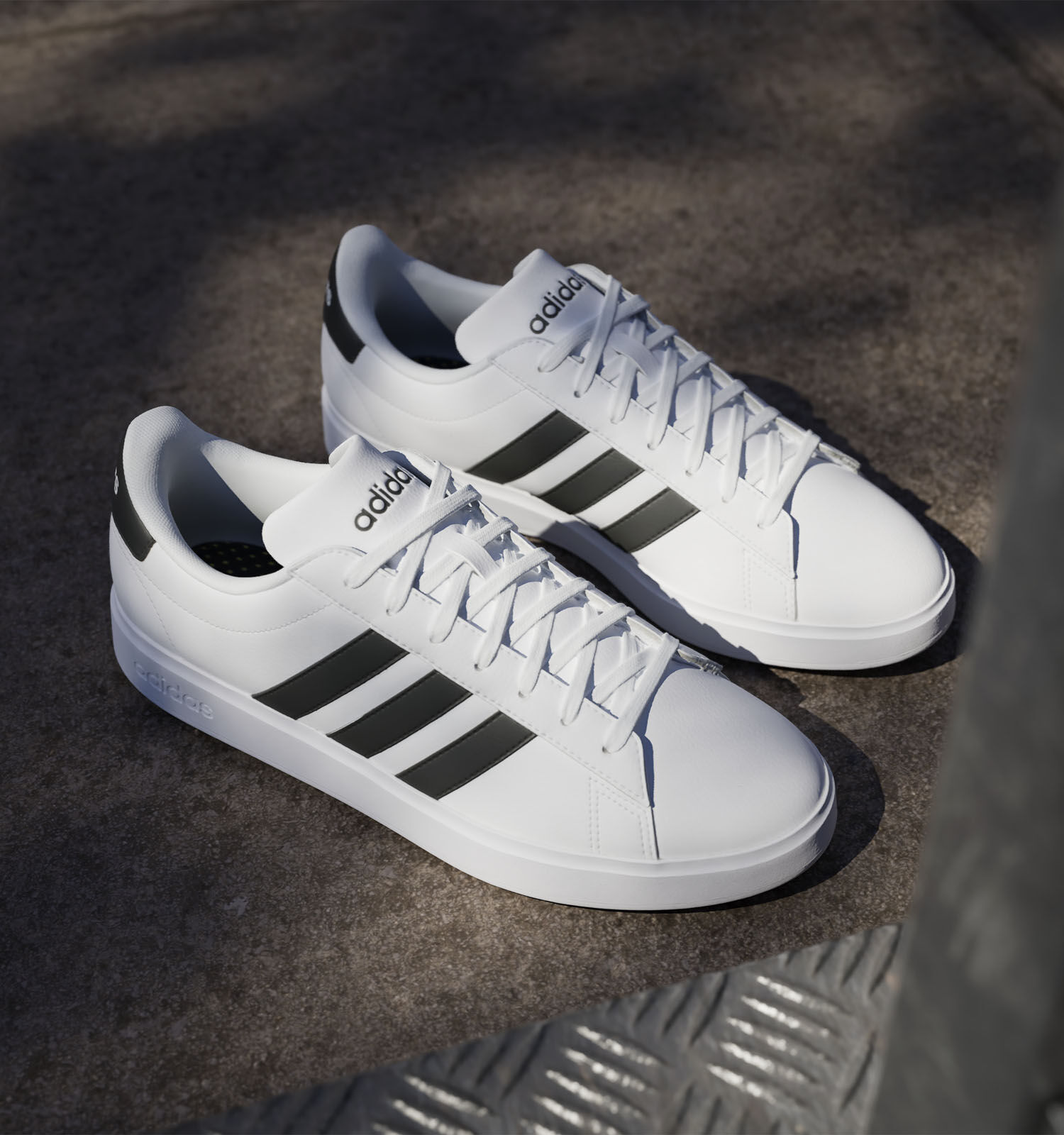 adidas Grand Court 2.0 Witte Sneakers | Jongens,Heren Sneakers | Online op  TORFS.BE