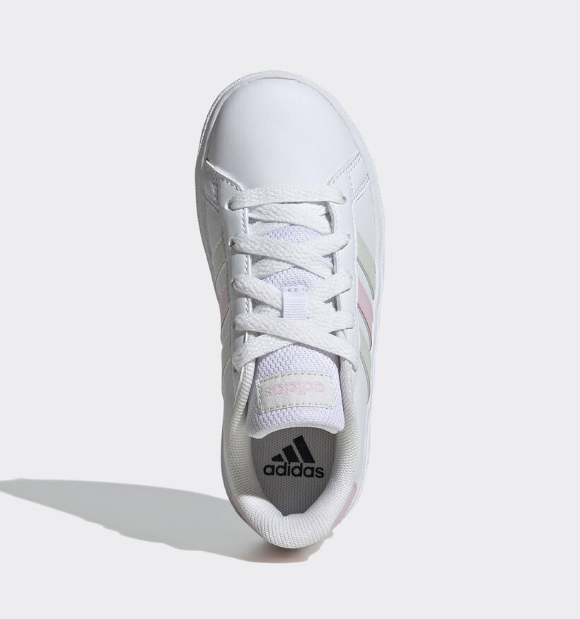 adidas Grand Court 2.0 Baskets en Blanc pour filles (350261) - pour semelles orthopédiques